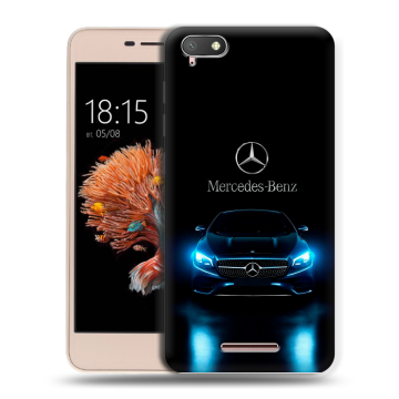 Силиконовый чехол на BQ Strike Power 4G с принтом Mercedes Мерседес
