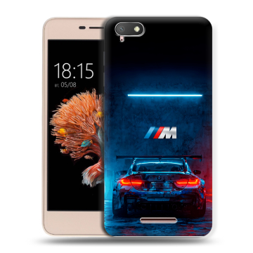 Силиконовый чехол на BQ Strike Power 4G с принтом BMW БМВ