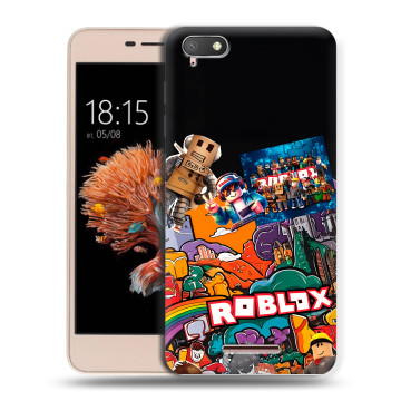 Силиконовый чехол на BQ Strike Power 4G с принтом Roblox Роблокс Силиконовый чехол на BQ Strike Power 4G с принтом Roblox Роблокс