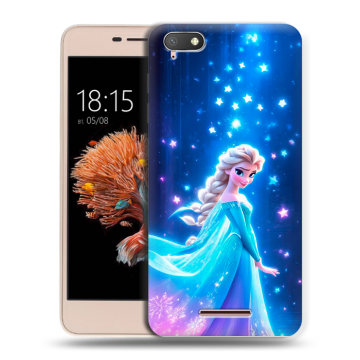 Силиконовый чехол на BQ Strike Power 4G с принтом Холодное сердце Frozen Силиконовый чехол на BQ Strike Power 4G с принтом Холодное сердце Frozen