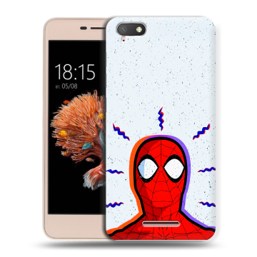 Силиконовый чехол на BQ Strike Power 4G с принтом Spiderman Человек паук Силиконовый чехол на BQ Strike Power 4G с принтом Spiderman Человек паук