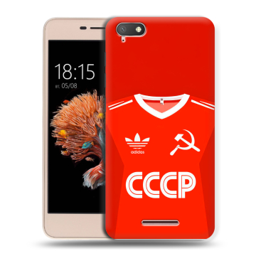 Силиконовый чехол на BQ Strike Power 4G с принтом Флаг Герб СССР Силиконовый чехол на BQ Strike Power 4G с принтом Флаг Герб СССР