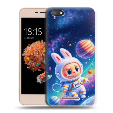 Силиконовый чехол на BQ Strike Power 4G с принтом Labubu Лабубу