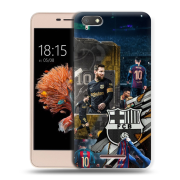 Силиконовый чехол на BQ Strike Power 4G с принтом Messi Barcelona Силиконовый чехол на BQ Strike Power 4G с принтом Messi Barcelona