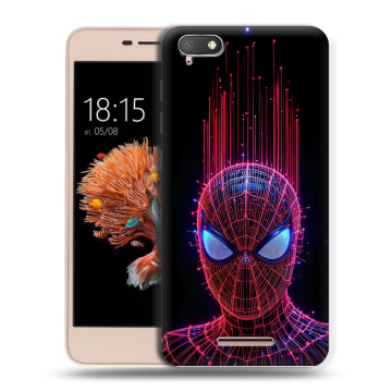 Силиконовый чехол на BQ Strike Power 4G с принтом Spiderman Человек паук Силиконовый чехол на BQ Strike Power 4G с принтом Spiderman Человек паук