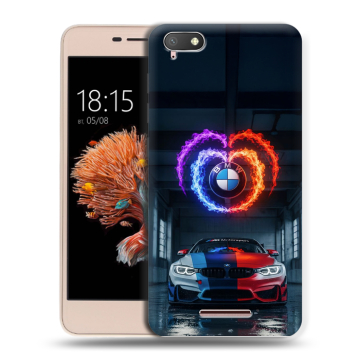 Силиконовый чехол на BQ Strike Power 4G с принтом BMW БМВ Силиконовый чехол на BQ Strike Power 4G с принтом BMW БМВ