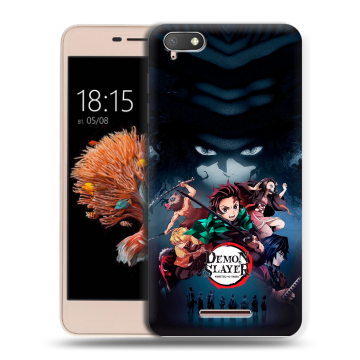 Силиконовый чехол на BQ Strike Power 4G с принтом Demon Slayer Клинок рассекающий демонов Силиконовый чехол на BQ Strike Power 4G с принтом Demon Slayer Клинок рассекающий демонов