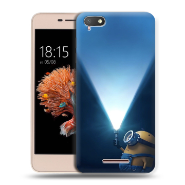 Силиконовый чехол на BQ Strike Power 4G с принтом Миньоны