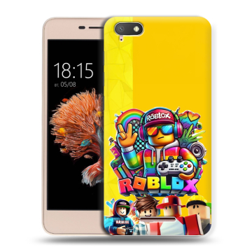 Силиконовый чехол на BQ Strike Power 4G с принтом Roblox Роблокс Силиконовый чехол на BQ Strike Power 4G с принтом Roblox Роблокс