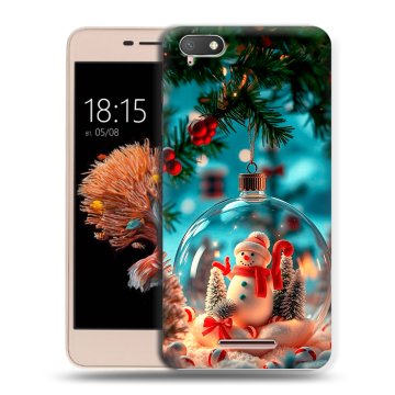 Силиконовый чехол на BQ Strike Power 4G с принтом Новый год Силиконовый чехол на BQ Strike Power 4G с принтом Новый год