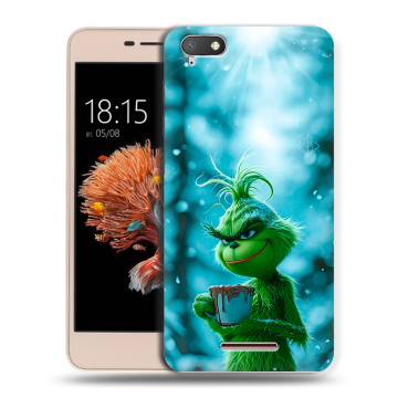 Силиконовый чехол на BQ Strike Power 4G с принтом Новый год гринч Силиконовый чехол на BQ Strike Power 4G с принтом Новый год гринч