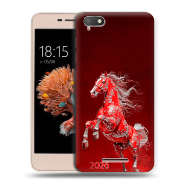 Силиконовый чехол на BQ Strike Power 4G с принтом Новый год Силиконовый чехол на BQ Strike Power 4G с принтом Новый год