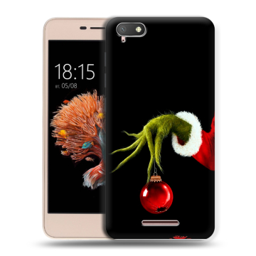 Силиконовый чехол на BQ Strike Power 4G с принтом Новый год Гринч Силиконовый чехол на BQ Strike Power 4G с принтом Новый год Гринч