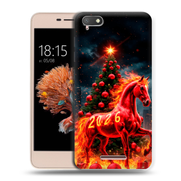 Силиконовый чехол на BQ Strike Power 4G с принтом Новый год Силиконовый чехол на BQ Strike Power 4G с принтом Новый год