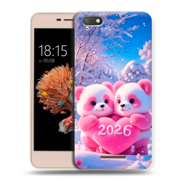 Силиконовый чехол на BQ Strike Power 4G с принтом Новый год Силиконовый чехол на BQ Strike Power 4G с принтом Новый год