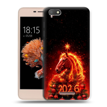 Силиконовый чехол на BQ Strike Power 4G с принтом Новый год Силиконовый чехол на BQ Strike Power 4G с принтом Новый год