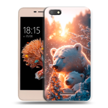 Силиконовый чехол на BQ Strike Power 4G с принтом Новый год Силиконовый чехол на BQ Strike Power 4G с принтом Новый год