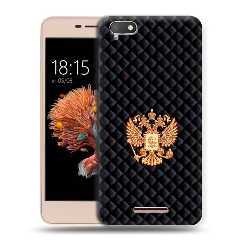 Силиконовый чехол на BQ Strike Power 4G с принтом Герб России принт Силиконовый чехол на BQ Strike Power 4G с принтом Герб России принт