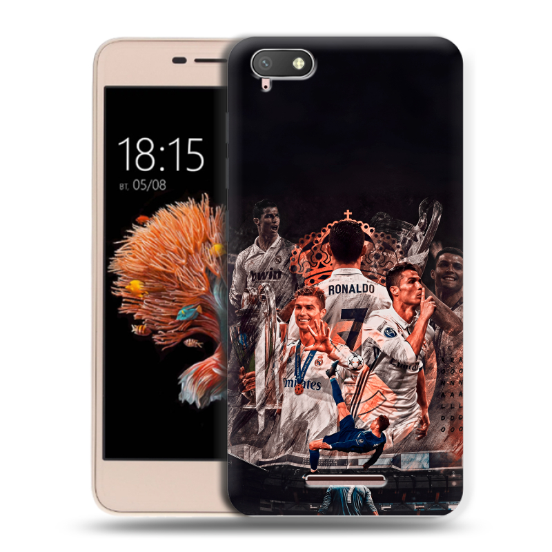 Силиконовый чехол на BQ Strike Power 4G с принтом Реал Роналдо Real Ronaldo Силиконовый чехол на BQ Strike Power 4G с принтом Реал Роналдо Real Ronaldo