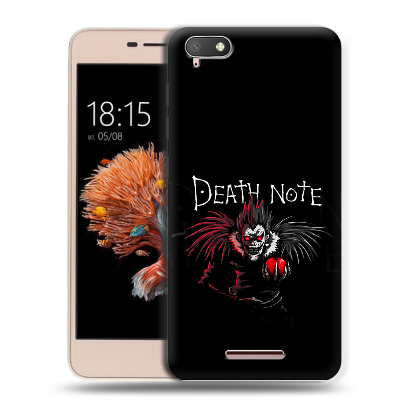 Силиконовый чехол на BQ Strike Power 4G с принтом Death note Тетрадь смерти Силиконовый чехол на BQ Strike Power 4G с принтом Death note Тетрадь смерти