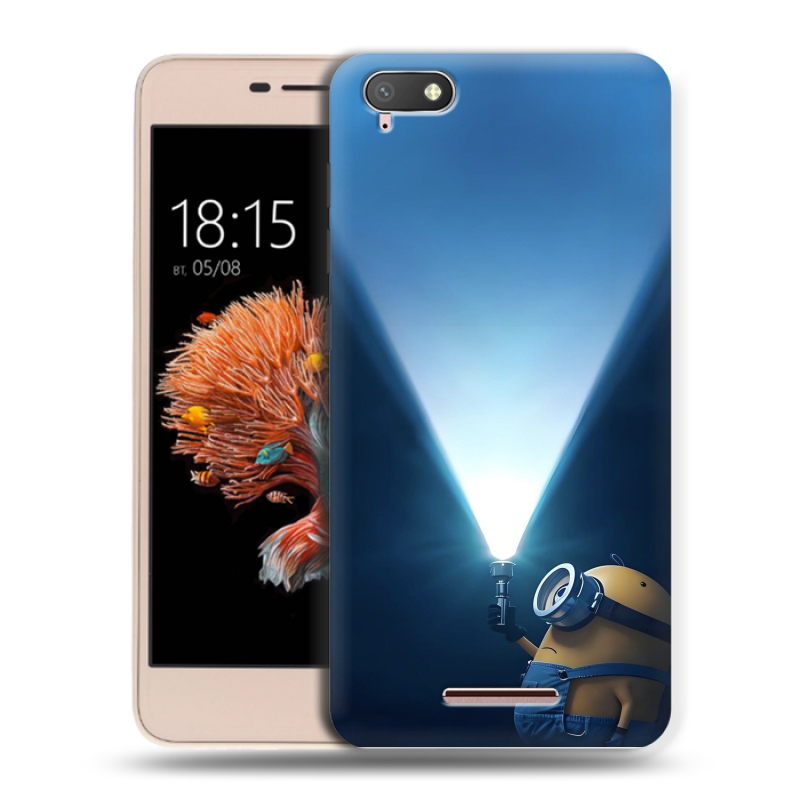 Силиконовый чехол на BQ Strike Power 4G с принтом Миньоны Силиконовый чехол на BQ Strike Power 4G с принтом Миньоны