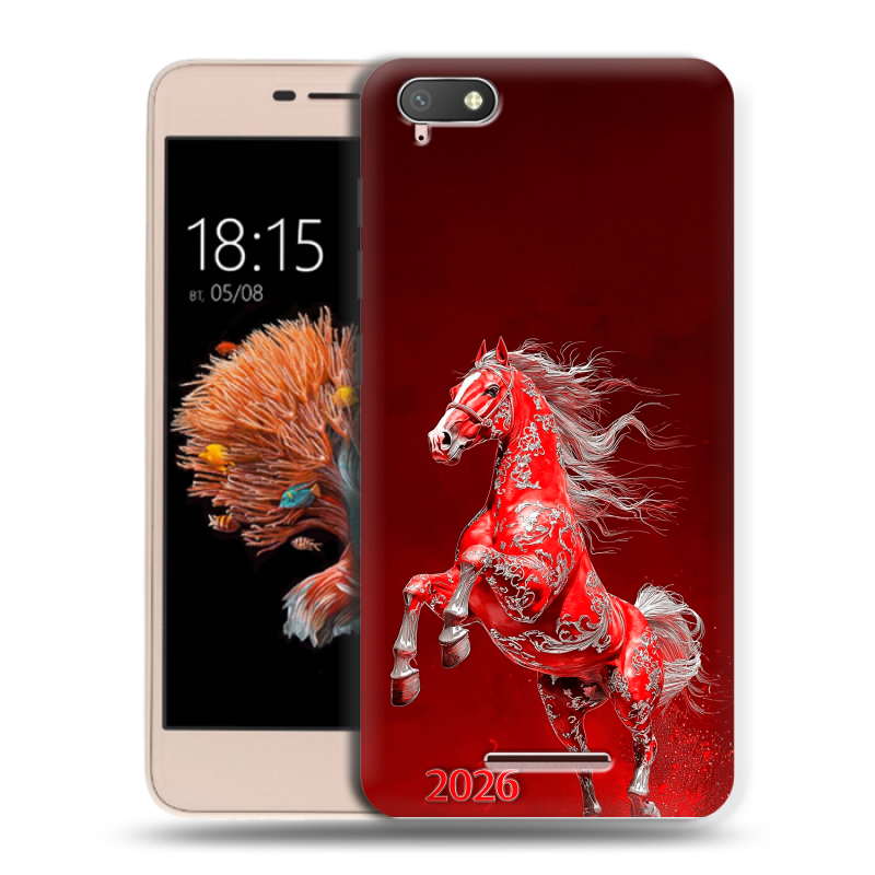 Силиконовый чехол на BQ Strike Power 4G с принтом Новый год Силиконовый чехол на BQ Strike Power 4G с принтом Новый год