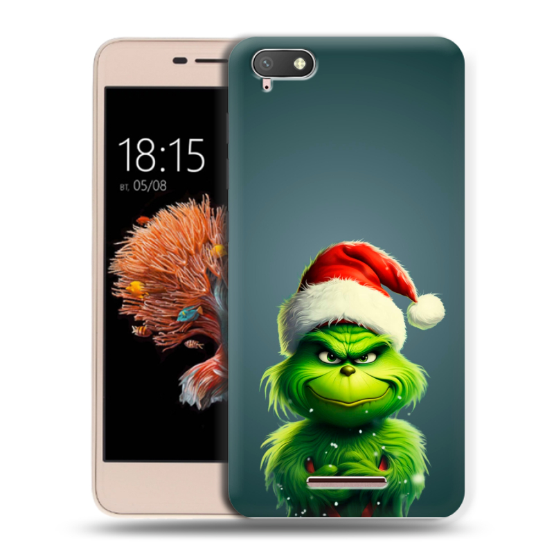 Силиконовый чехол на BQ Strike Power 4G с принтом Новый год Силиконовый чехол на BQ Strike Power 4G с принтом Новый год