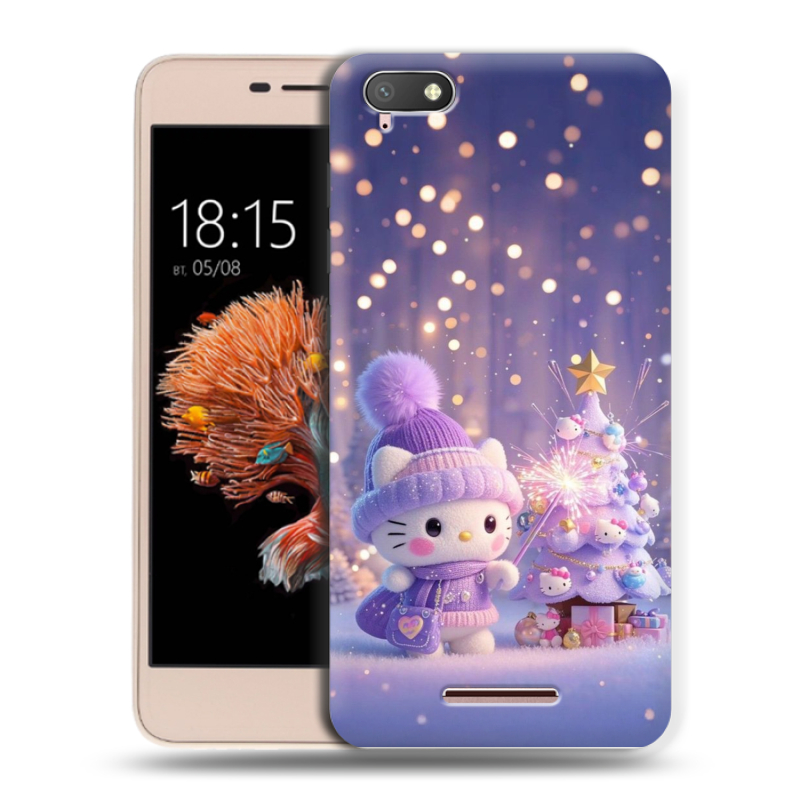Силиконовый чехол на BQ Strike Power 4G с принтом Новый год Силиконовый чехол на BQ Strike Power 4G с принтом Новый год