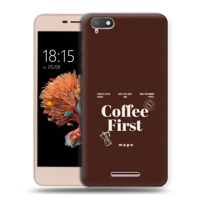 Силиконовый чехол на BQ Strike Power 4G с принтом женский Силиконовый чехол на BQ Strike Power 4G с принтом женский