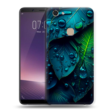 Пластиковый чехол на Vivo V7 с принтом Листья Пластиковый чехол на Vivo V7 с принтом Листья
