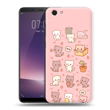 Пластиковый чехол на Vivo V7 с принтом Hello Kitty Хелоу Кити
