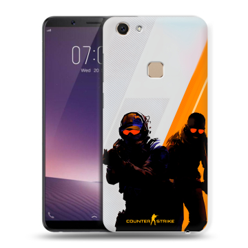 Пластиковый чехол на Vivo V7 с принтом Контер страйк Counter strike