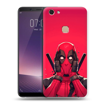 Пластиковый чехол на Vivo V7 с принтом Дедпул Deadpool