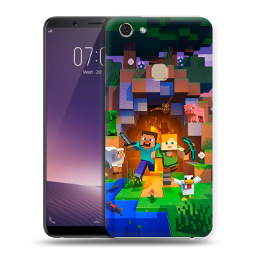 Пластиковый чехол на Vivo V7 с принтом Майнкрафт Minecraft Пластиковый чехол на Vivo V7 с принтом Майнкрафт Minecraft