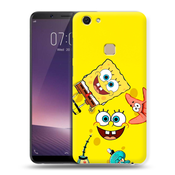 Пластиковый чехол на Vivo V7 с принтом Спанч боб Спанчбоб