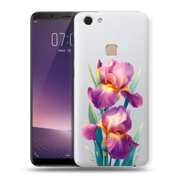 Пластиковый чехол на Vivo V7 с принтом Цветы орхидеи