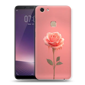 Пластиковый чехол на Vivo V7 с принтом Розовая роза