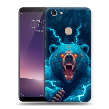 Пластиковый чехол на Vivo V7 с принтом Медведь