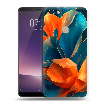 Пластиковый чехол на Vivo V7 с принтом Цветы