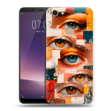 Пластиковый чехол на Vivo V7 с принтом Модный принт