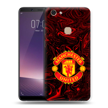 Пластиковый чехол на Vivo V7 с принтом Manchester United