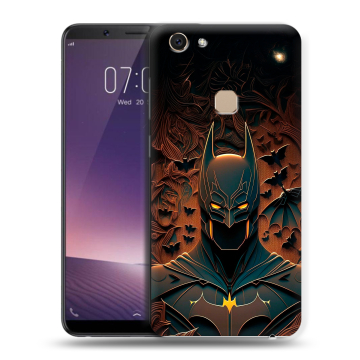Пластиковый чехол на Vivo V7 с принтом Batman Бэтмен