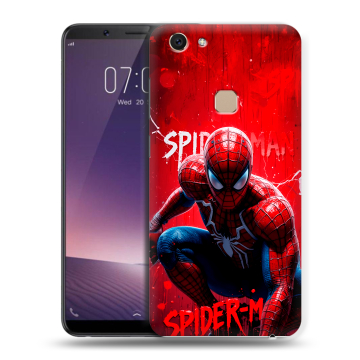 Пластиковый чехол на Vivo V7 с принтом Spiderman Человек паук Пластиковый чехол на Vivo V7 с принтом Spiderman Человек паук