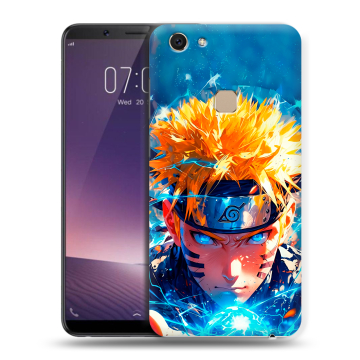 Пластиковый чехол на Vivo V7 с принтом Аниме Наруто Naruto
