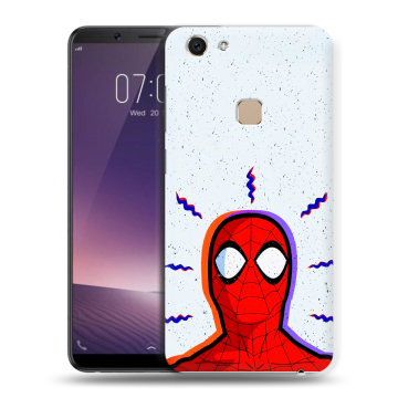 Пластиковый чехол на Vivo V7 с принтом Spiderman Человек паук