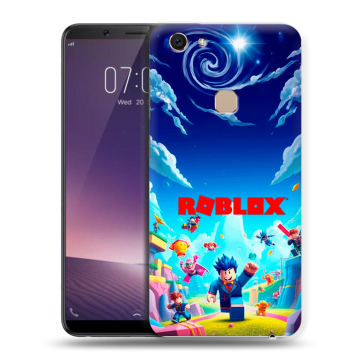 Пластиковый чехол на Vivo V7 с принтом Roblox Роблокс