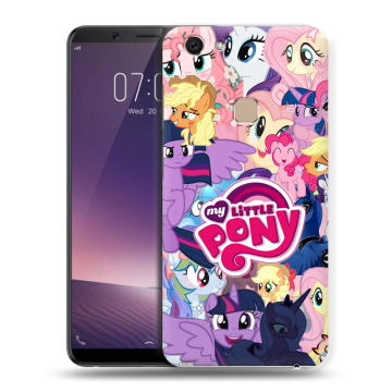 Пластиковый чехол на Vivo V7 с принтом My little pony Дружба чудо
