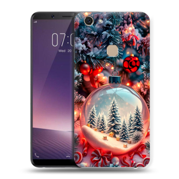 Пластиковый чехол на Vivo V7 с принтом Новый год