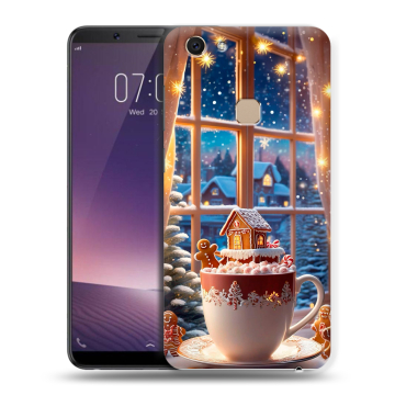 Пластиковый чехол на Vivo V7 с принтом Новый год