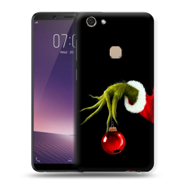 Пластиковый чехол на Vivo V7 с принтом Новый год Гринч